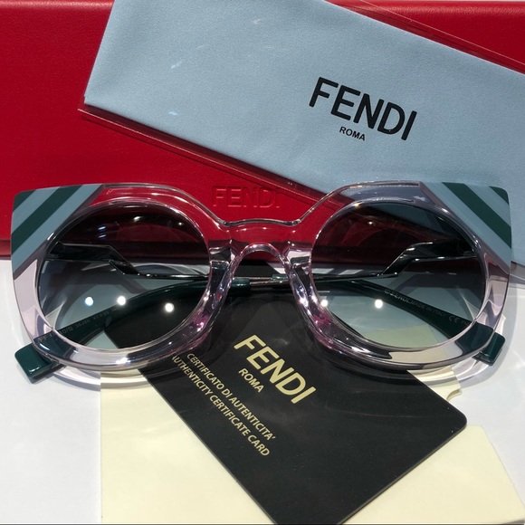 NWT FENDI Classy Cat-eye acetate sunglasses